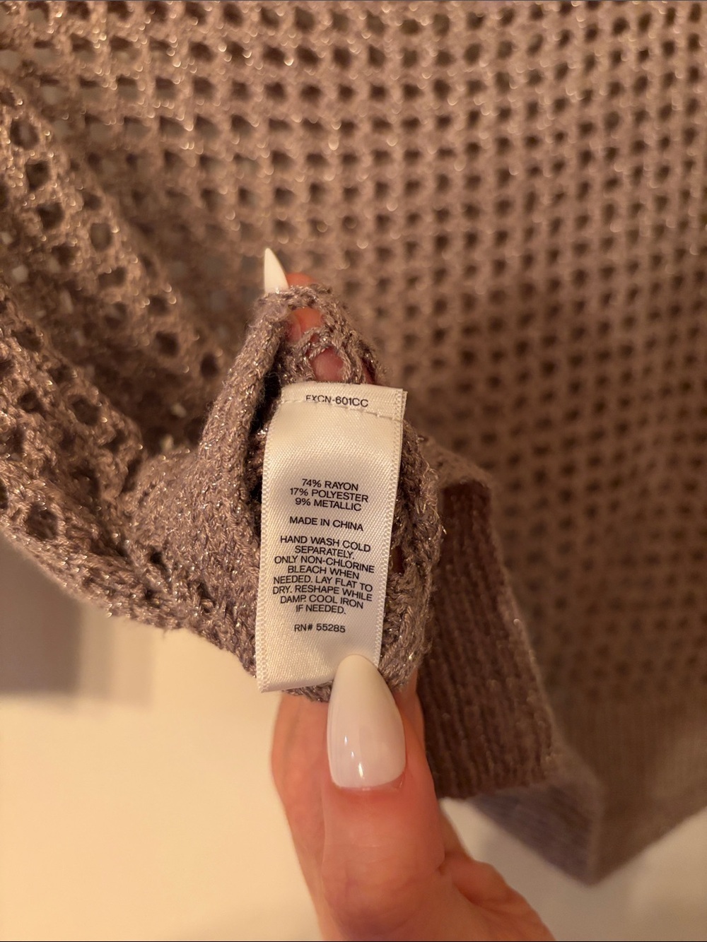 EXPRESS Open Knit Metallic Sweater ✨ Like New - Picture 7 of 7